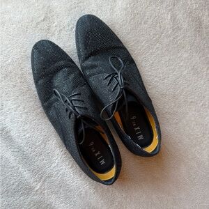 Mix No. 6 Black Oxford Shoes with Suede Finish